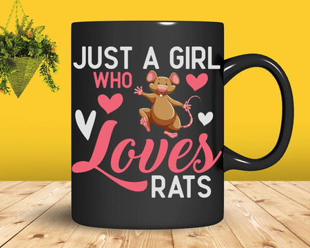 Just A Girl Who Loves Rats Svg Png Cricut Cut Files