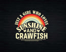 Just A Girl Who Loves Sunshine And Crawfish t shirt svg
