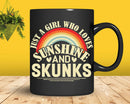 Just A Girl Who Loves Sunshine And Skunks t shirt svg