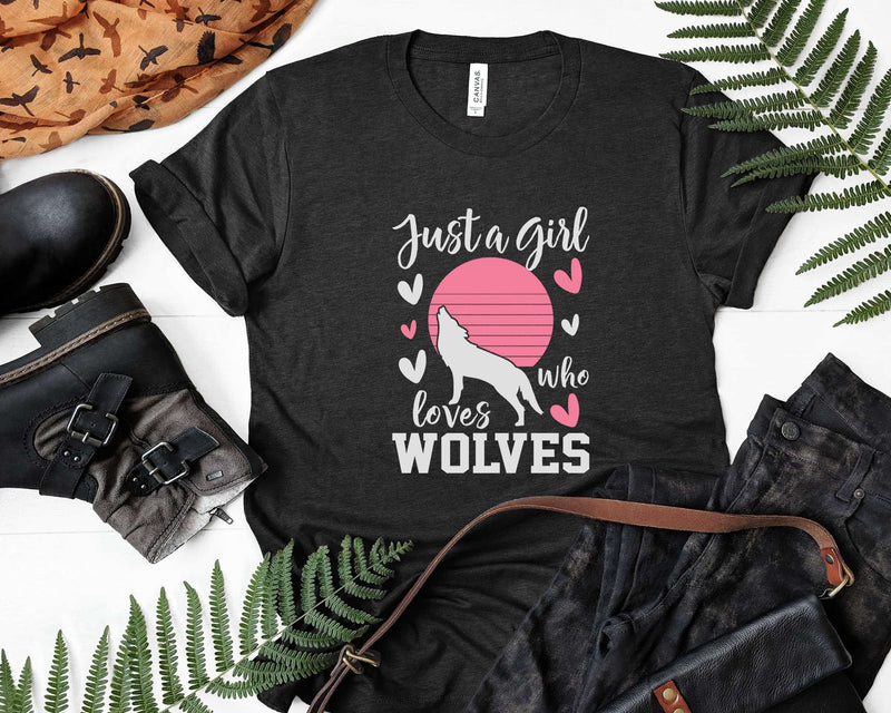 Just A Girl Who Loves Wolves Svg Png Cricut Cut Files