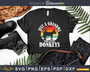 Just A Grandma Who Loves Donkeys Svg T-Shirt Designs