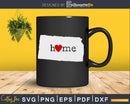 Kansas KS Home Heart Native Map svg cut files