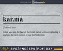 Karma definition svg printable file