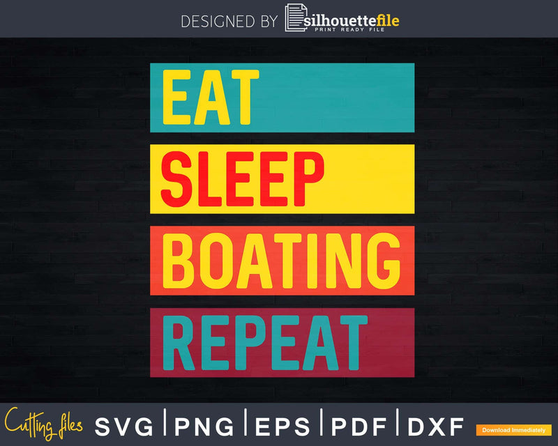 Kayaking Canoeing Eat Sleep Boating Repeat Svg Digital Art