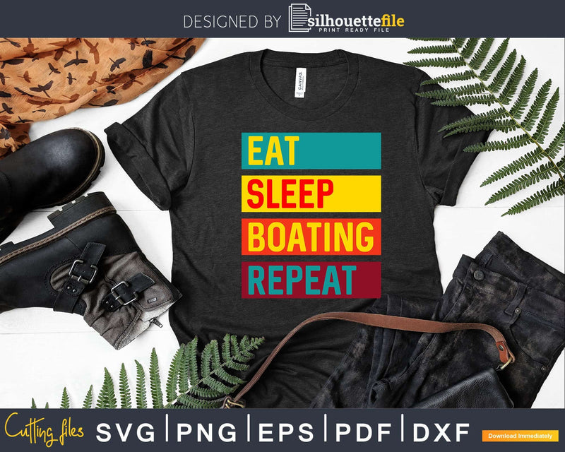 Kayaking Canoeing Eat Sleep Boating Repeat Svg Digital Art