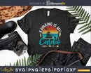 Kayaking Is My Cardio Retro Vintage Svg Dxf Digital Cut