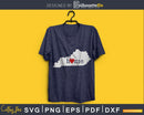 Kentucky KY Home Heart Native Map svg cricut cut digital