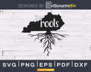 Kentucky KY Roots Home Native Map svg vector cricut cut