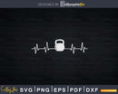 Kettlebell Heartbeat Svg Instant Download Cut Files
