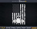 Kettlebell USA American Flag Svg Dxf Cut Files