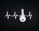 Key Heartbeat Funny Locksmith Locksmithing Svg Png