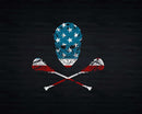 Lacrosse American Flag Lax Helmet Sticks 4th Of July Svg