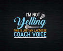 Lacrosse Coach Gift Lax Sticks Funny Voice Svg Png Cricut