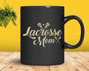 Lacrosse Mom Vintage Retro Stick Sun Svg Png Digital Cut
