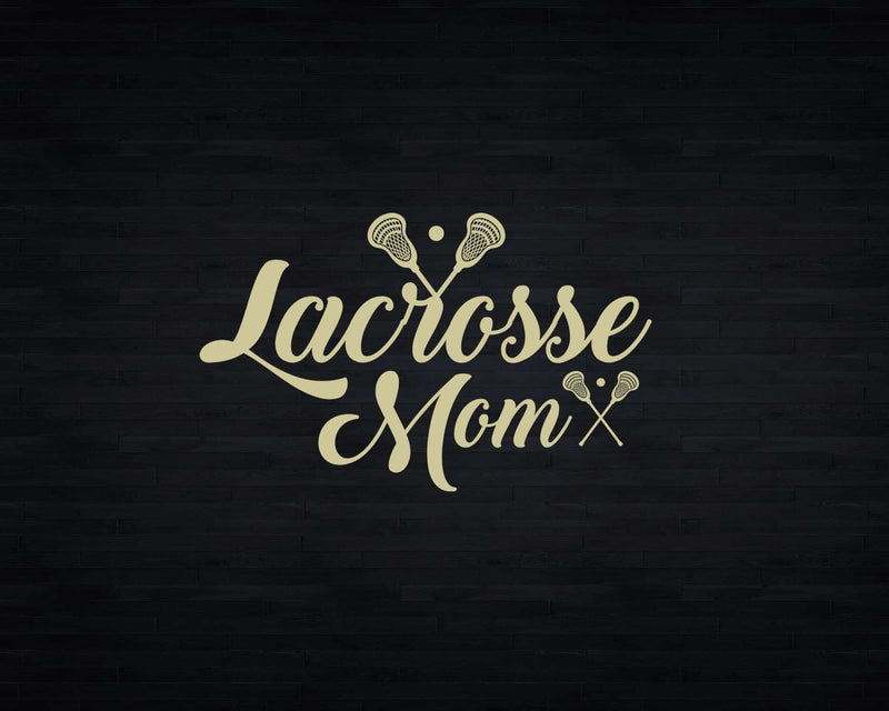 Lacrosse Mom Vintage Retro Stick Sun Svg Png Digital Cut