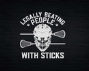 Lacrosse Vintage Retro Player Stick Svg Png Digital Cut