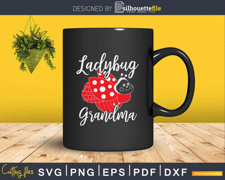 Ladybug Grandma Svg T-Shirt Designs