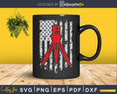 Land Surveying Flag Tool USA Funny Surveyor T-shirt Svg Cut