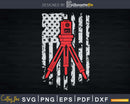 Land Surveying Flag Tool USA Funny Surveyor T-shirt Svg Cut
