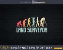 Land Surveyor Evolution T-shirt Svg Cut Files