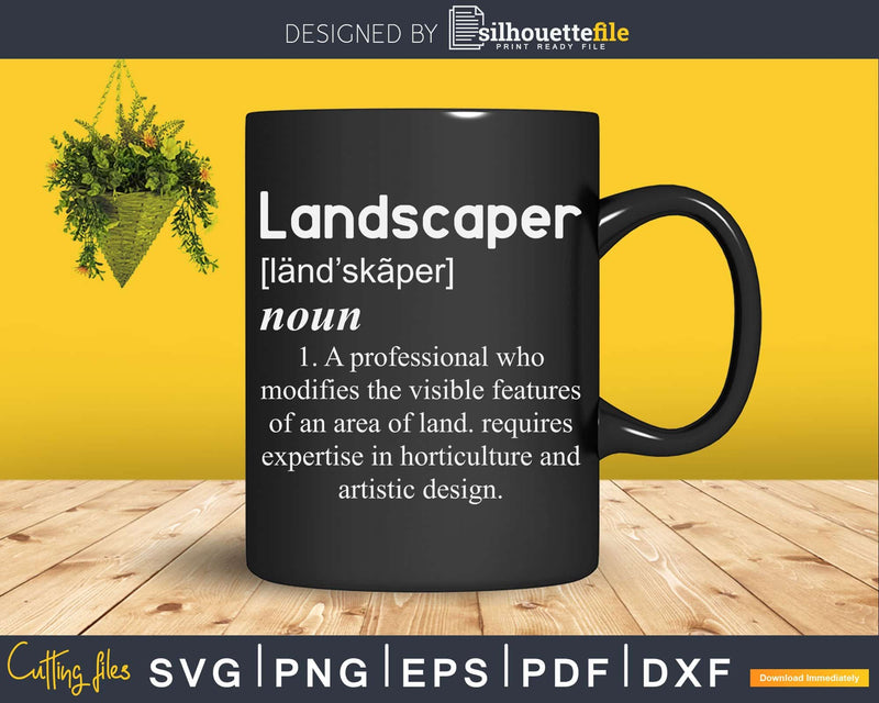 Landscaper Definition Day Laborers Landscapers Svg Dxf Cut