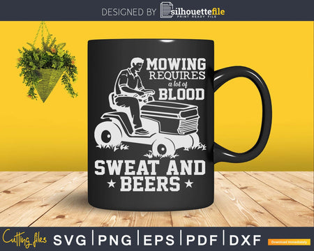Lawn Care Specialist Beer Lover Landscaper Svg Dxf Cut Files