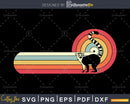 Lemur Retro Style craft cut svg png digital cutting