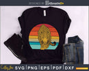 Leopard Retro Style craft cut svg png digital cutting file