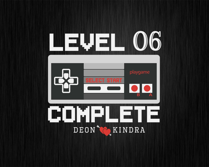 Level 06 Complete 6th Wedding Anniversary Gift Shirt