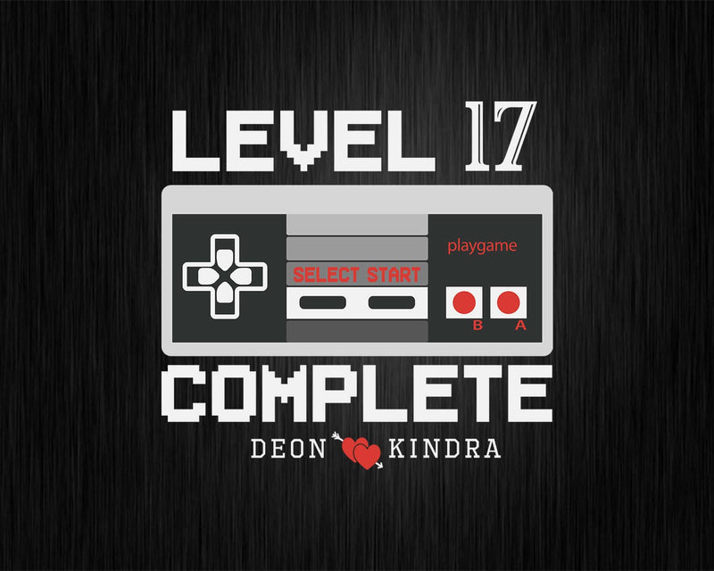Level 17 Complete 17th Wedding Anniversary Gift Shirt