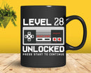 Level 28 Unlocked Video Gamers Svg Png Shirt Design