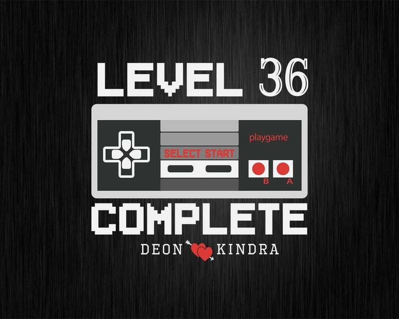 Level 36 Complete 36th Wedding Anniversary Gift Shirt