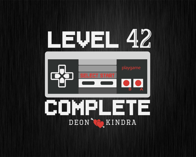 Level 42 Complete 42nd Wedding Anniversary Gift Shirt