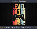 Level 61 Unlocked Video Gamer 61st Birthday Svg T-shirt
