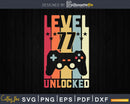 Level 77 Unlocked Video Gamer 77th Birthday Svg T-shirt