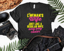 Lineman Wife Just Like A Regular Only Way Cooler Funny