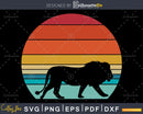 Lion Retro Style craft cut svg png digital cutting file