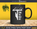 Livin The High Life Lineman Line Worker Utility Pole svg