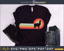 Llama Retro Style craft cut svg png digital cutting