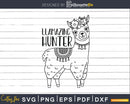 Llamazing Hunter Svg Cricut Silhouette Cutting Files