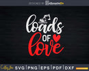 Loads of love Excavator Svg Dxf Cutting Files