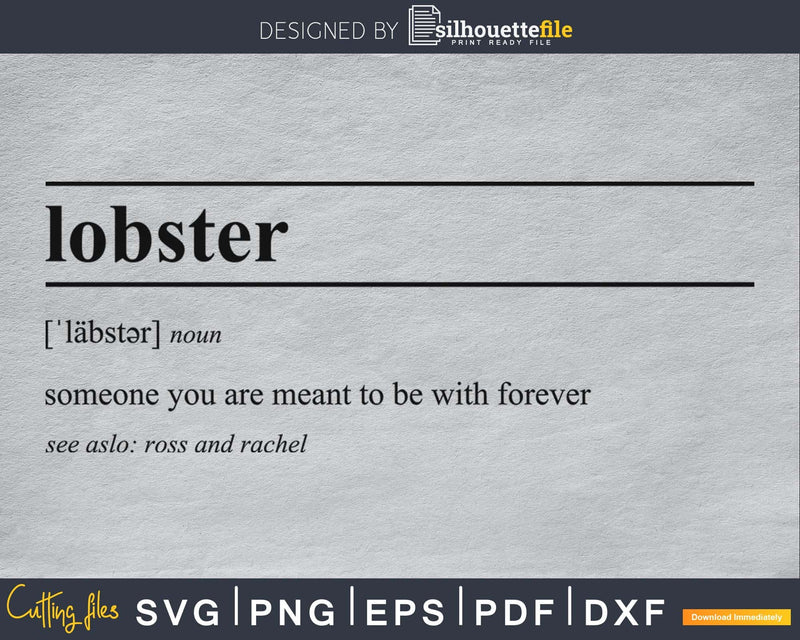 Lobster definition svg printable file