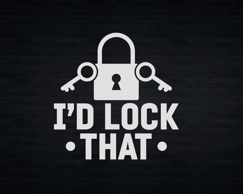 Lock Picking I’d that Locksmith Svg Png Merch-Ready