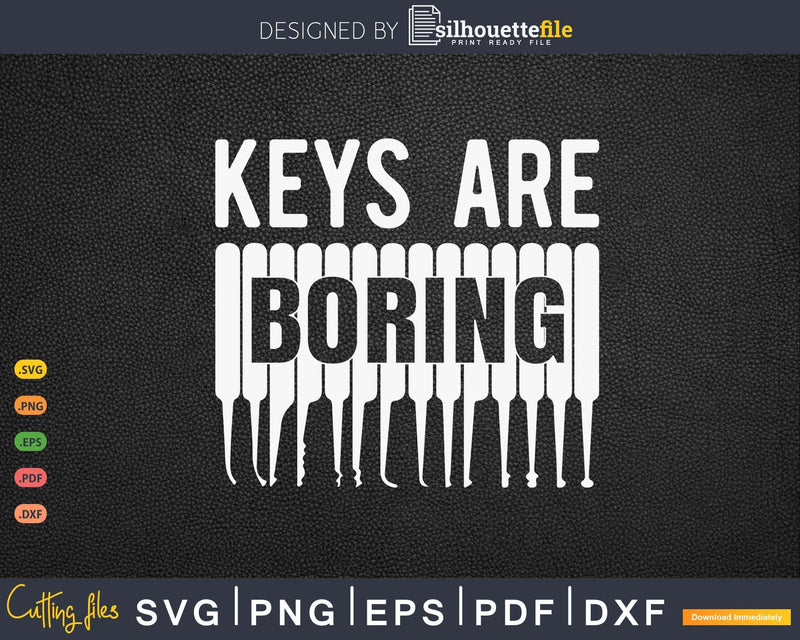 Lock Picking Keys are Boring Svg Png Cricut Files