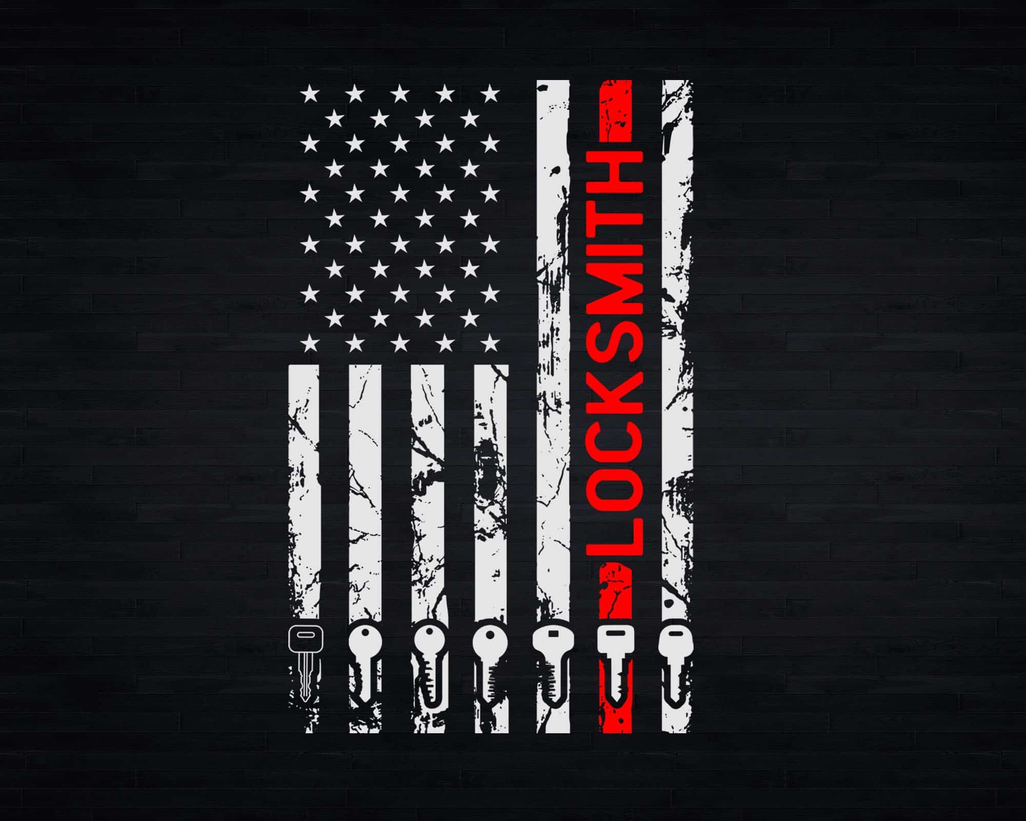 Locksmith Art American Flag Lock Picker Svg Png Cricut Files ...