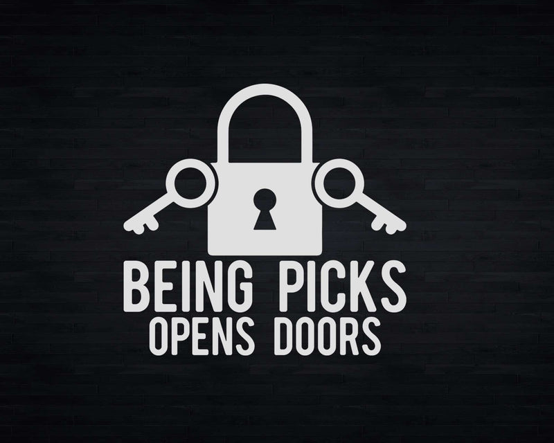 Locksmith Being Picks Opens Doors Keyhole Lock Picking Svg