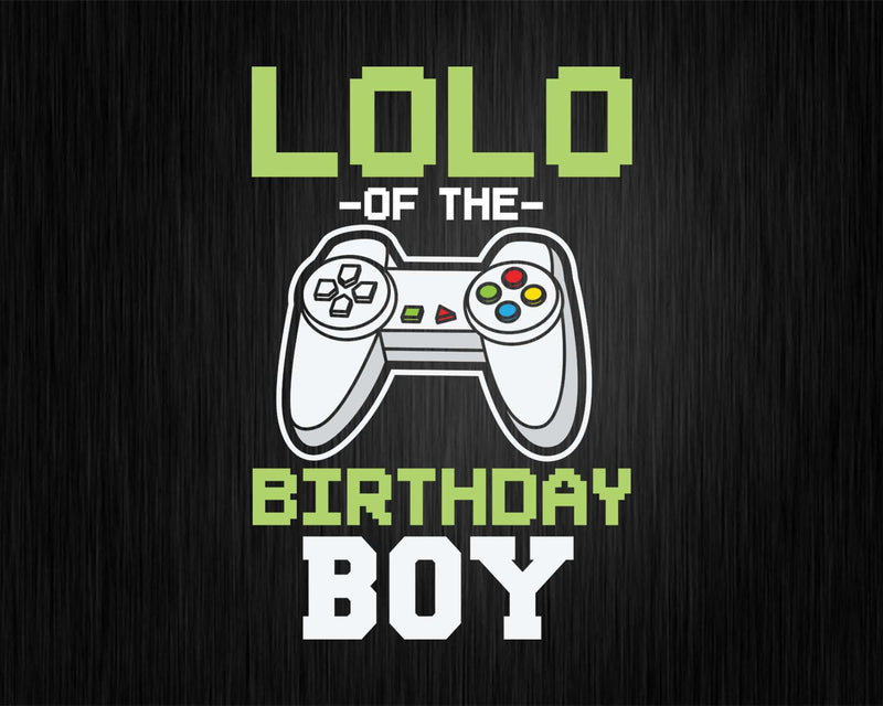 Lolo of the Birthday Boy Matching Video Game buy svg designs