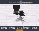 Louisiana LA Roots Home Native Map svg cricut digital cut