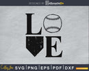 Love Baseball SVG digital cutting Cricut files