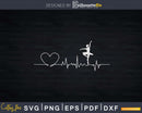Love Heartbeat Ballet Dancing Svg Dxf Cricut Cut Files